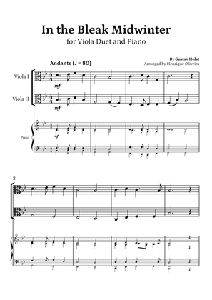 In the Bleak Midwinter (Viola Duet and Piano) - Beginner Level