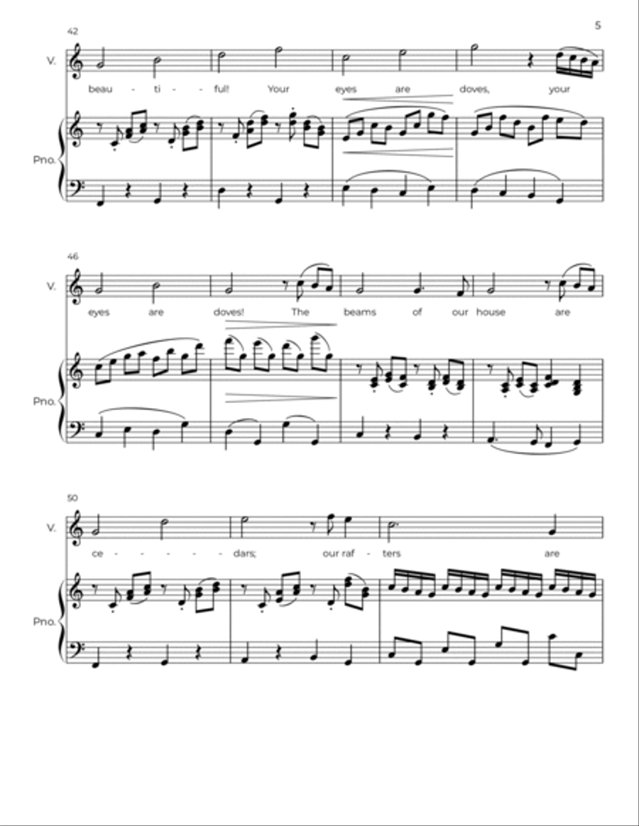 Song of Songs Voice scores gallery preview page 5