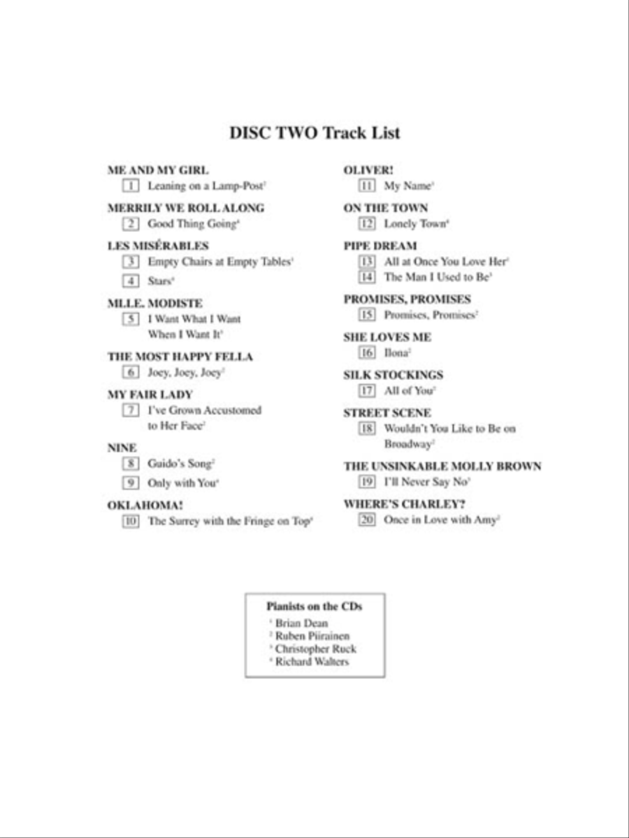 The Singer's Musical Theatre Anthology – Volume 2, Revised Baritone Voice scores gallery preview page 3