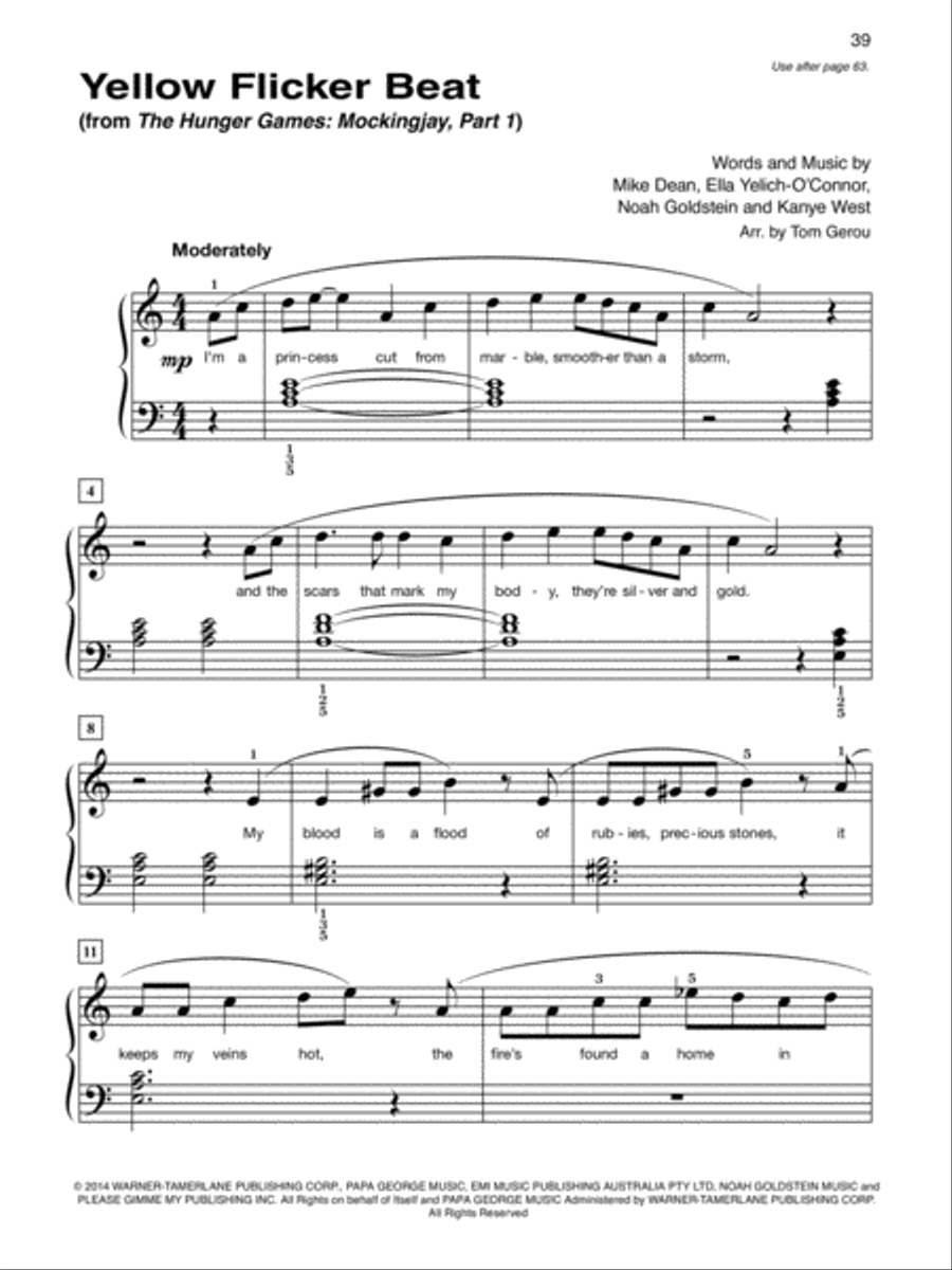 Alfred's Basic Piano Library: Popular Hits, Complete Levels 1 and 2 & 3 (Value Pack) Piano Method scores gallery preview page 24