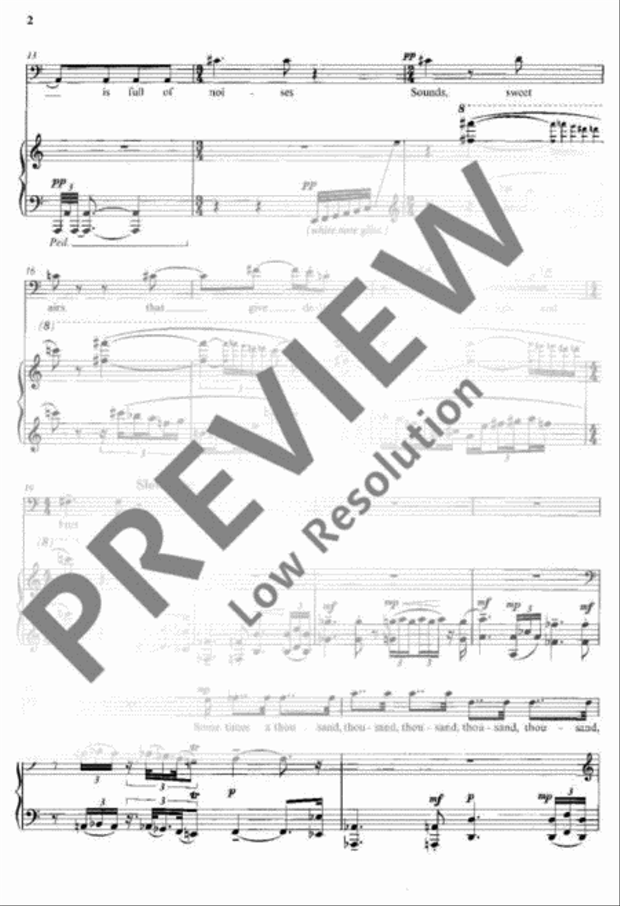 Caliban's Song Baritone Voice scores gallery preview page 5