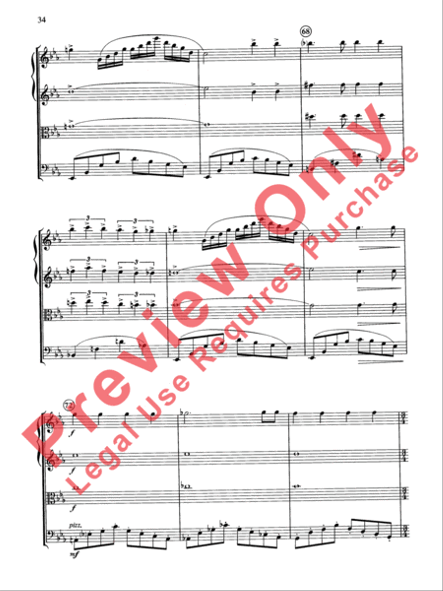 Cole Porter (Classic String Quartets) String Quartet scores gallery preview page 35