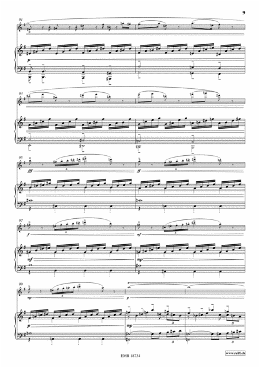 Elegy Flute Solo scores gallery preview page 9