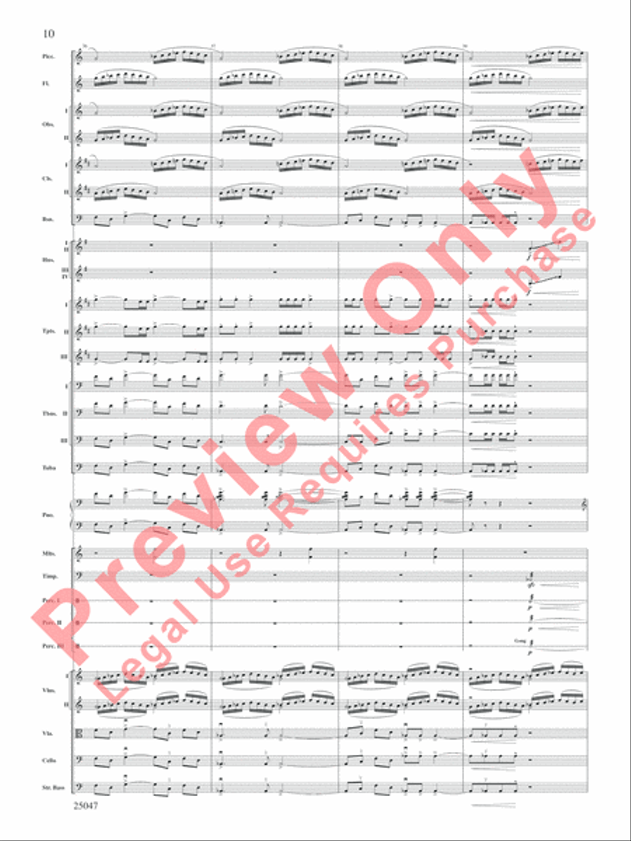 The Winds of Poseidon Full Orchestra scores gallery preview page 11