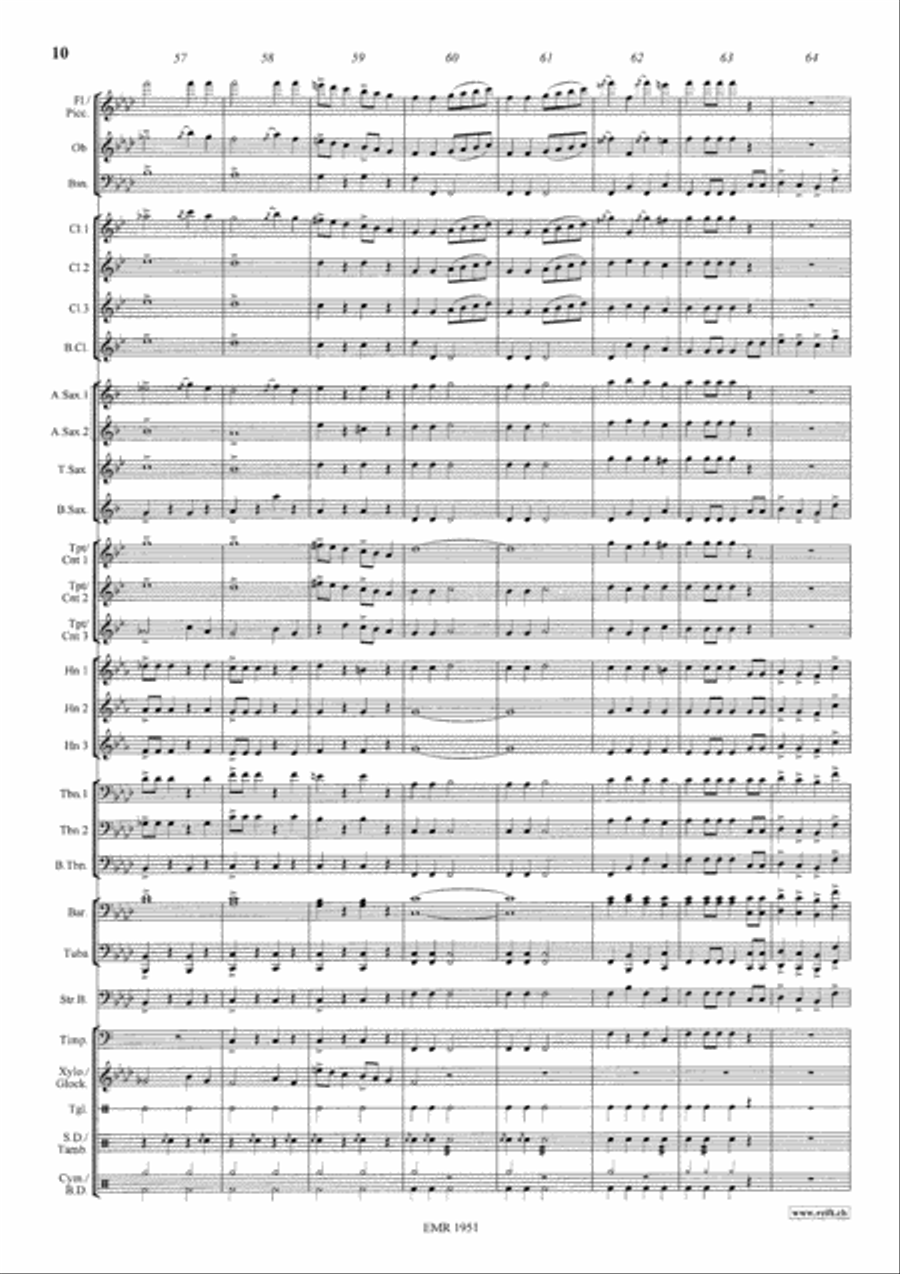 Egyptian March 4-Part scores gallery preview page 11