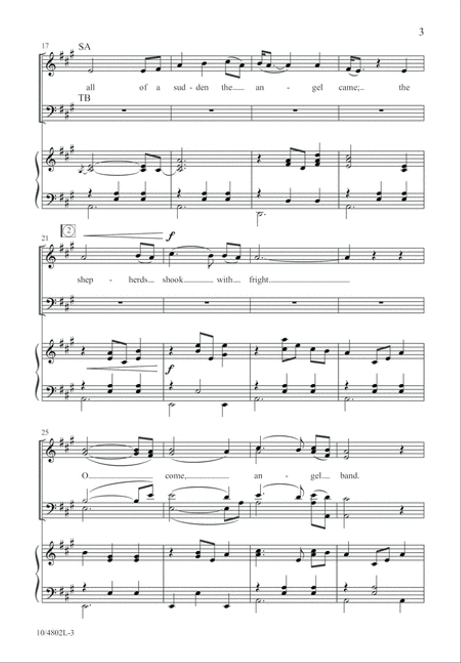 Angel Band Angel Band 4-Part scores gallery preview page 3