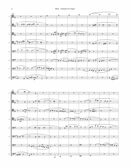 Fantasia in G major BWV 572 for 8-part Trombone Ensemble