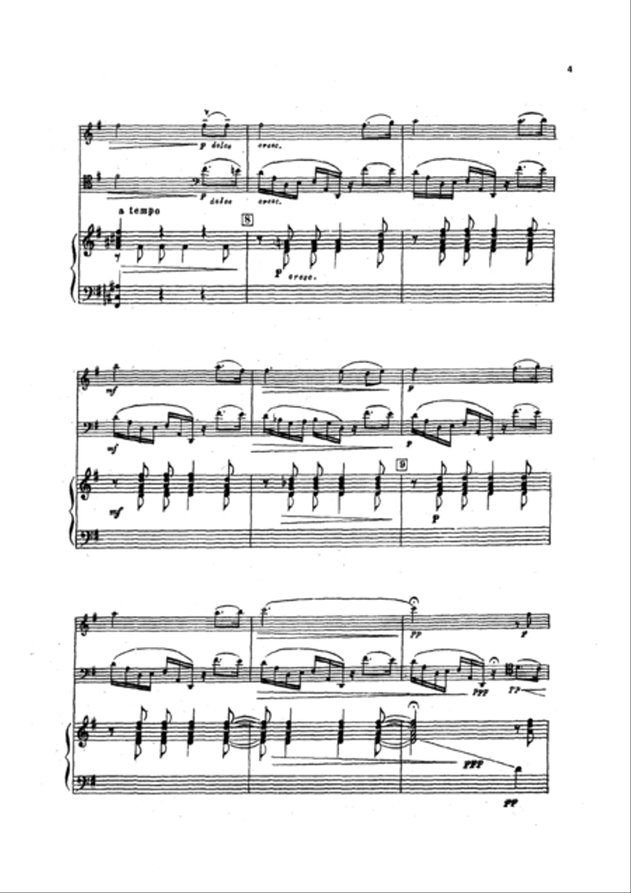 Etude (op.25, No.7) Piano Trio scores gallery preview page 4