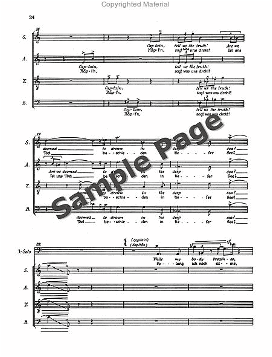 Henze Moralities(1967) Chor.score 4-Part scores gallery preview page 37