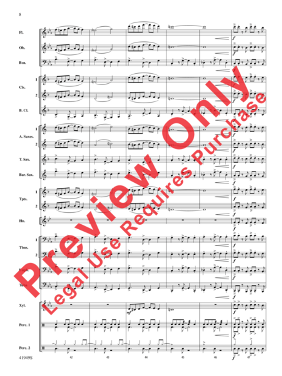 Camino del Sol Concert Band scores gallery preview page 9