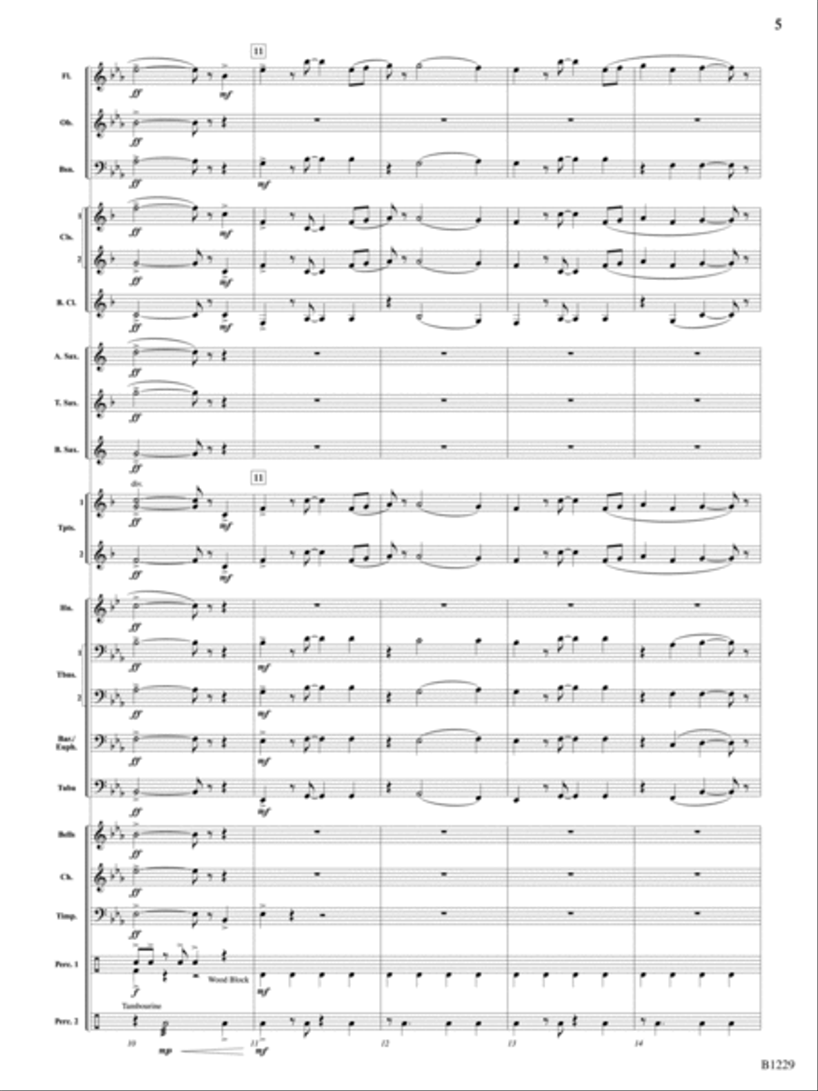 Cheyenne: Score Concert Band scores gallery preview page 5