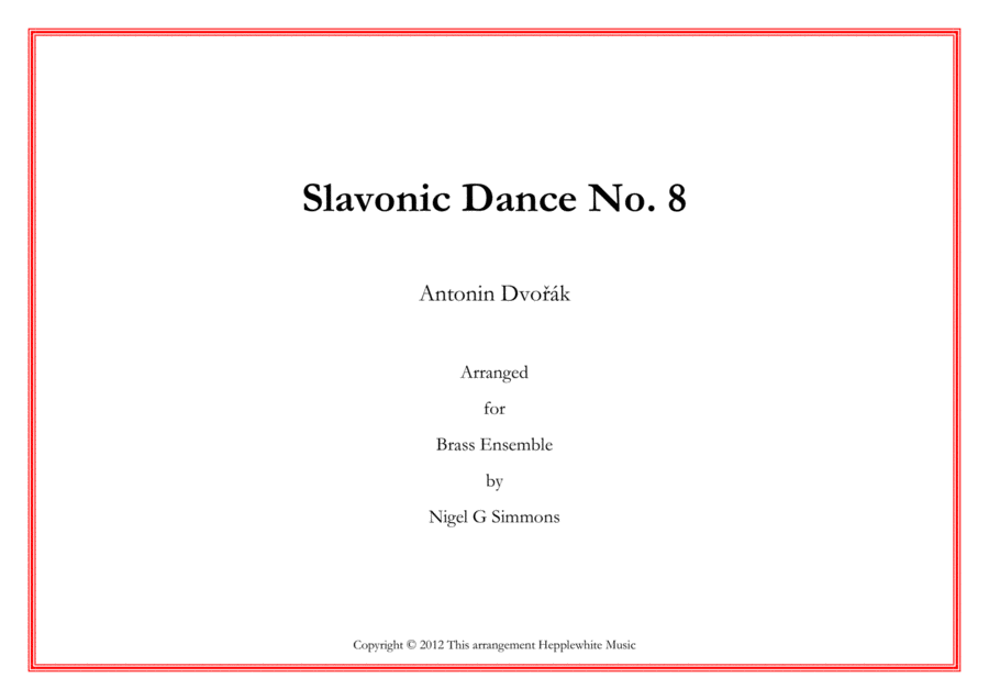 Slavonic Dance No. 8 image number null