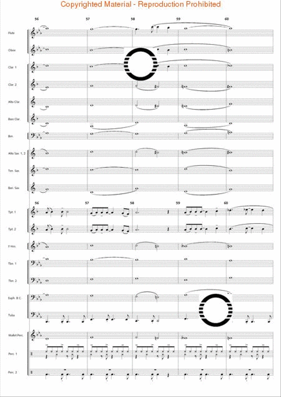 Bossa Nova Breeze Concert Band scores gallery preview page 13