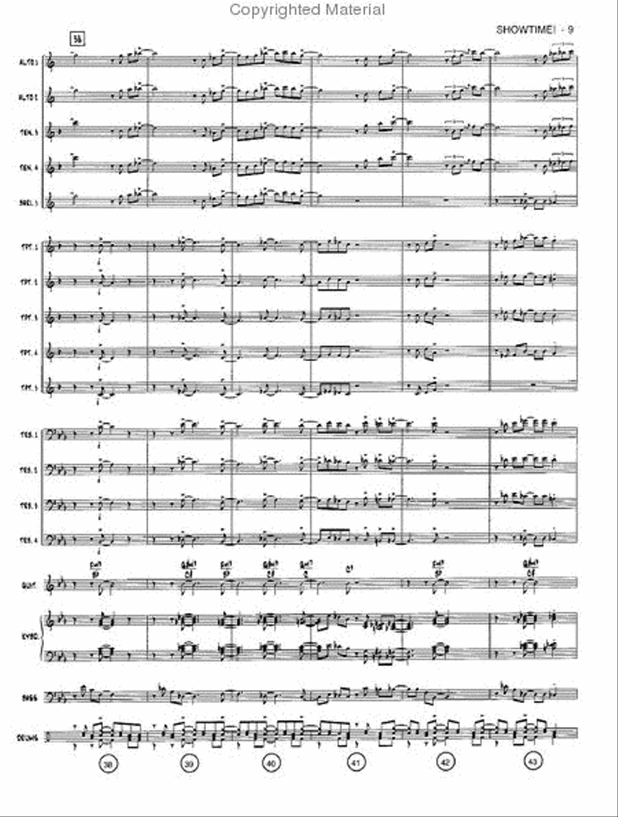 Showtime! Jazz Ensemble scores gallery preview page 8