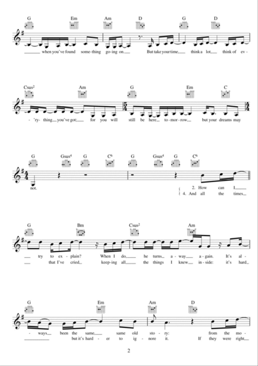 Father And Son Piano scores gallery preview page 2