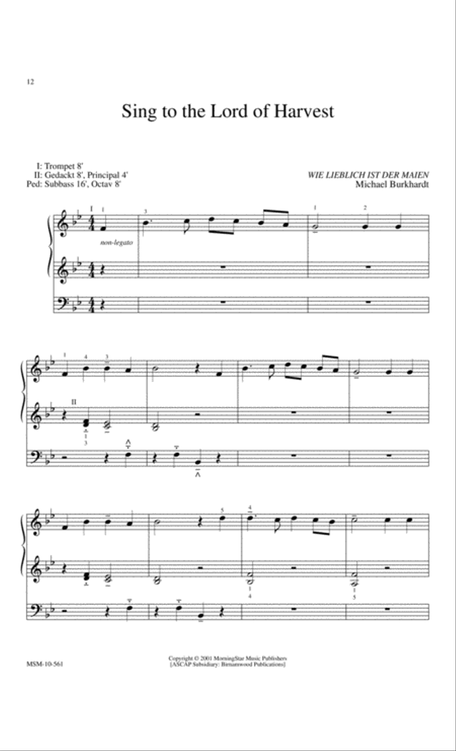 Music with Minimal Pedal - General, Set 2 Organ scores gallery preview page 2