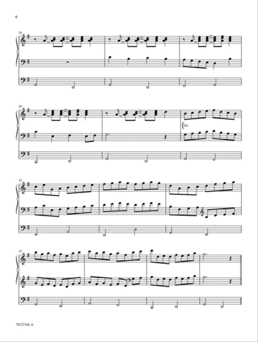 Jazzy Hymn Settings for Organ Organ Accompaniment scores gallery preview page 6