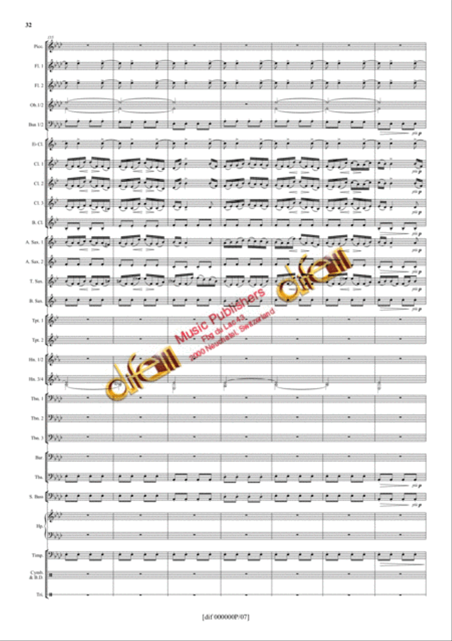 La Moldau Concert Band scores gallery preview page 31