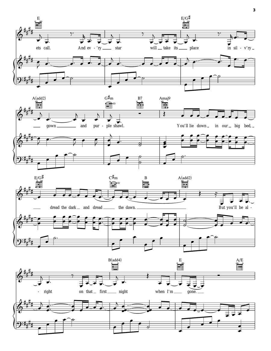 When I'm Gone When I'm Gone Piano, Vocal, Guitar scores gallery preview page 3