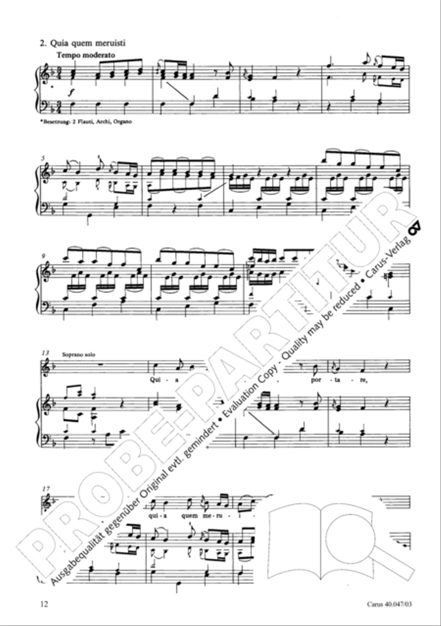 Regina coeli in C major 4-Part scores gallery preview page 13