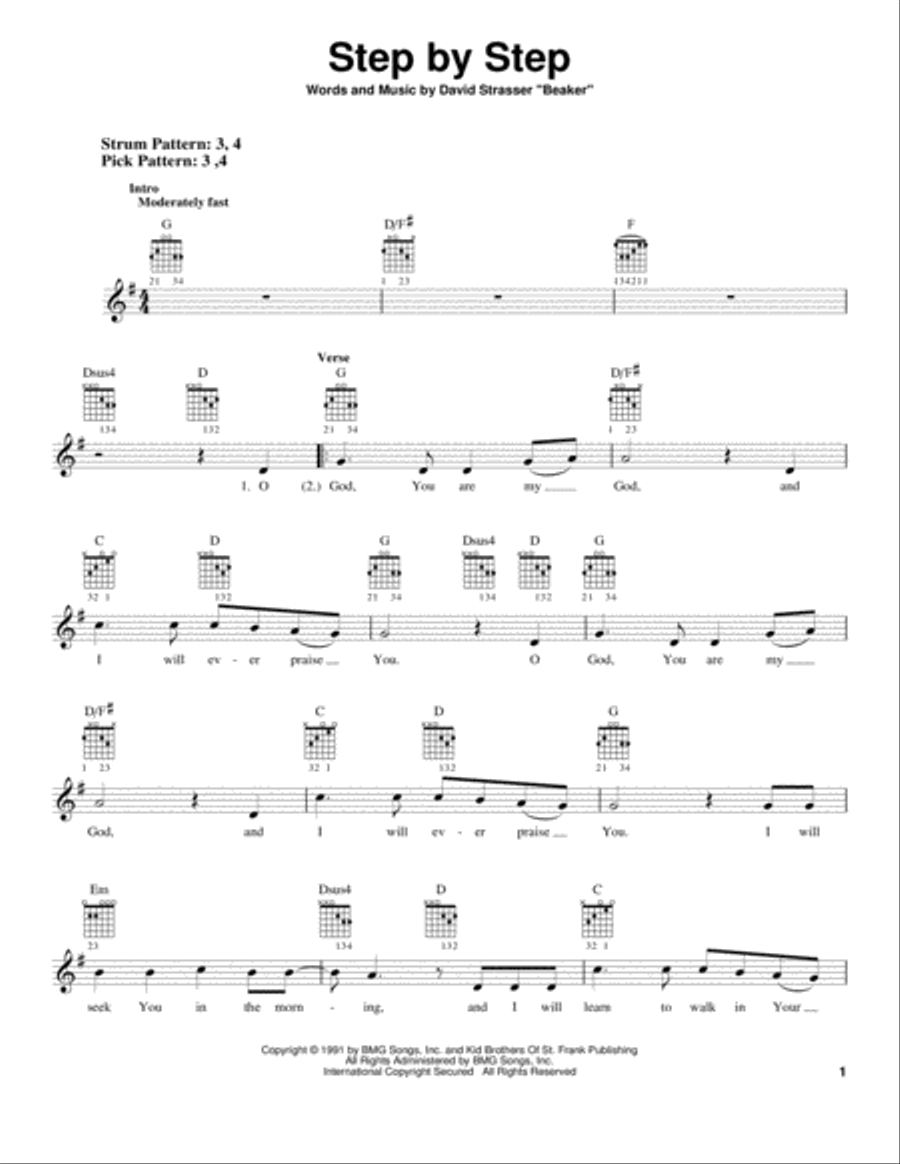 Step By Step Step By Step Acoustic Guitar scores gallery preview page 1