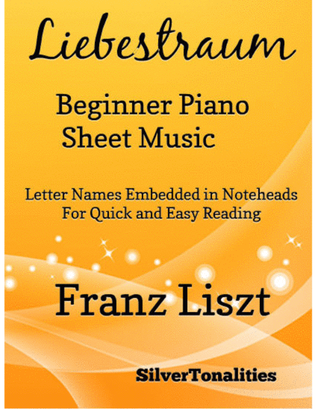 Book cover for Liebestraum Beginner Piano Sheet Music