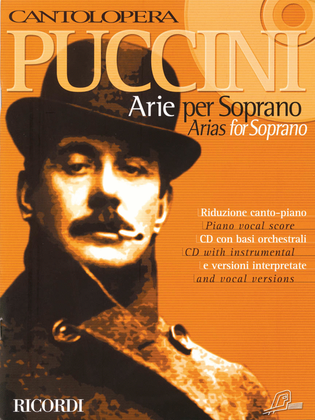 Book cover for Cantolopera: Puccini Arias for Soprano Volume 1