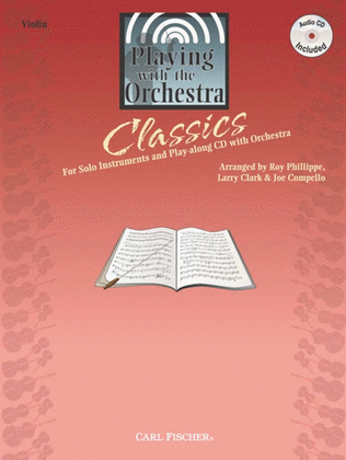 Book cover for Playing With The Orchestra Classics Vln Book/CD