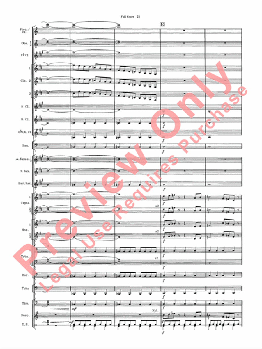 James Bond Suite Concert Band scores gallery preview page 23