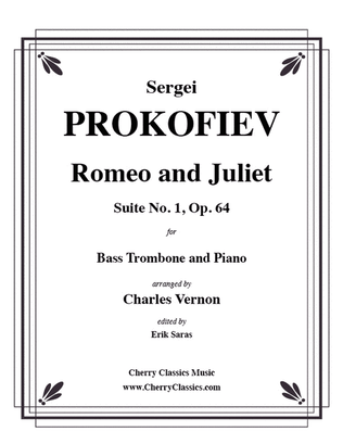 Book cover for Romeo and Juliet Suite No. 1, Op. 64 for Bass Trombone & Piano