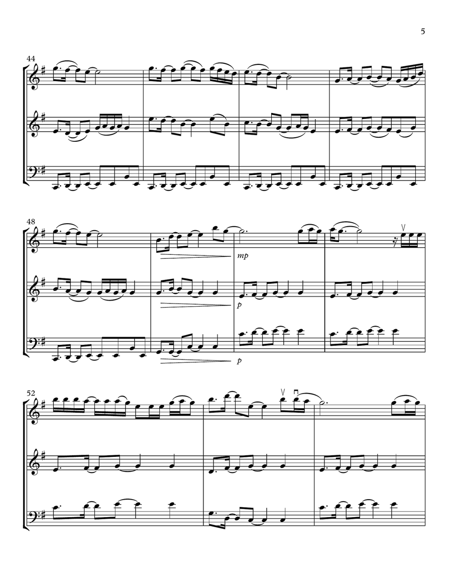 Ocean Eyes String Trio scores gallery preview page 5