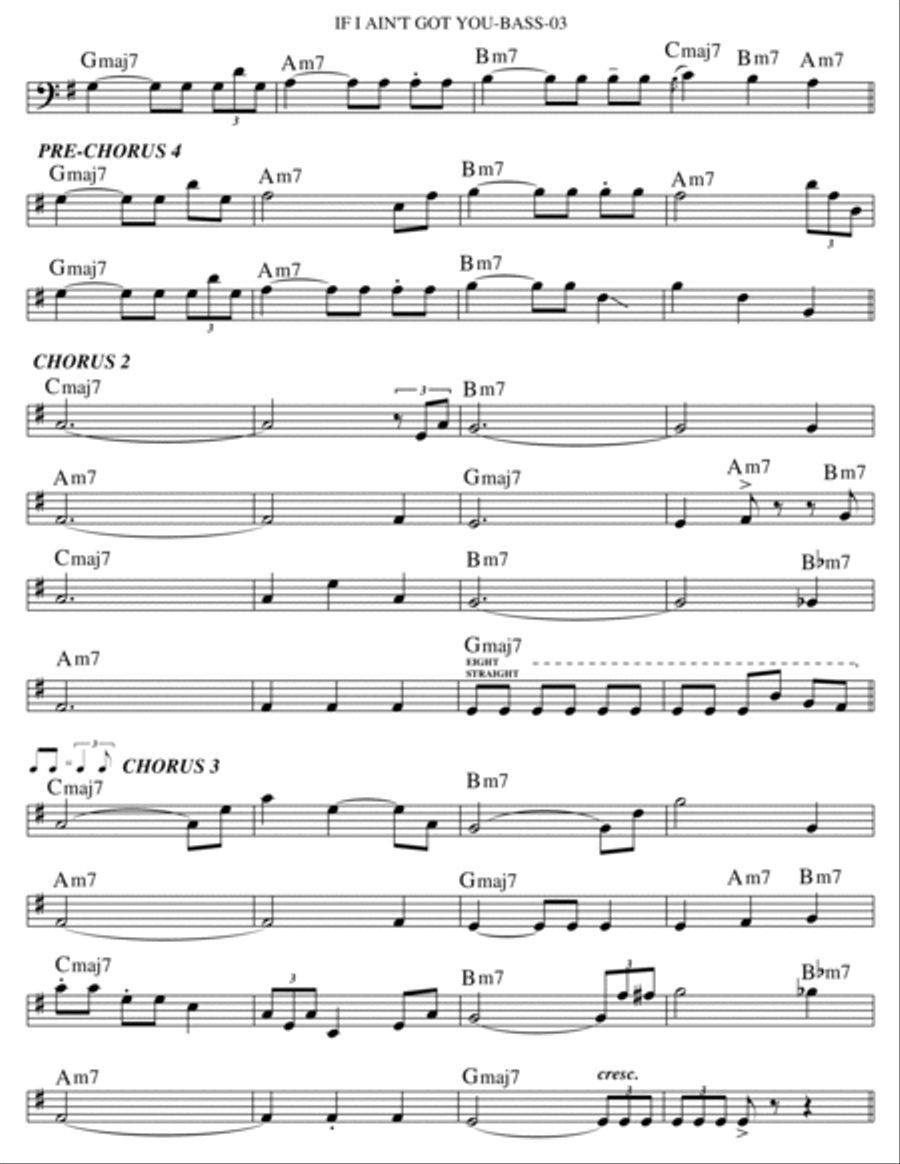 If I Ain't Got You Tenor Saxophone scores gallery preview page 3