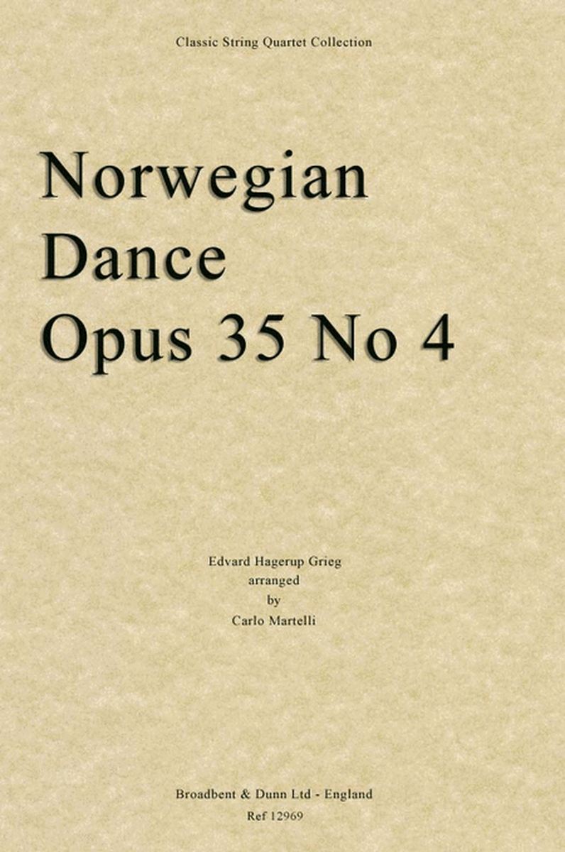 Norwegian Dance, Opus 35 No. 4