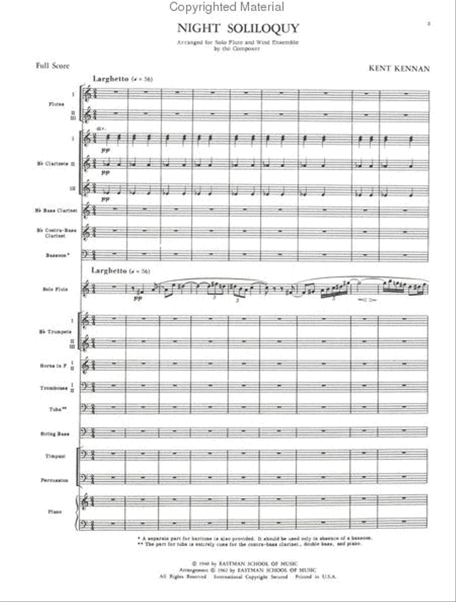 Night Soliloquy Concert Band scores gallery preview page 2