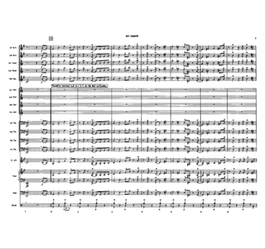Muy Caliente! Jazz Ensemble scores gallery preview page 3