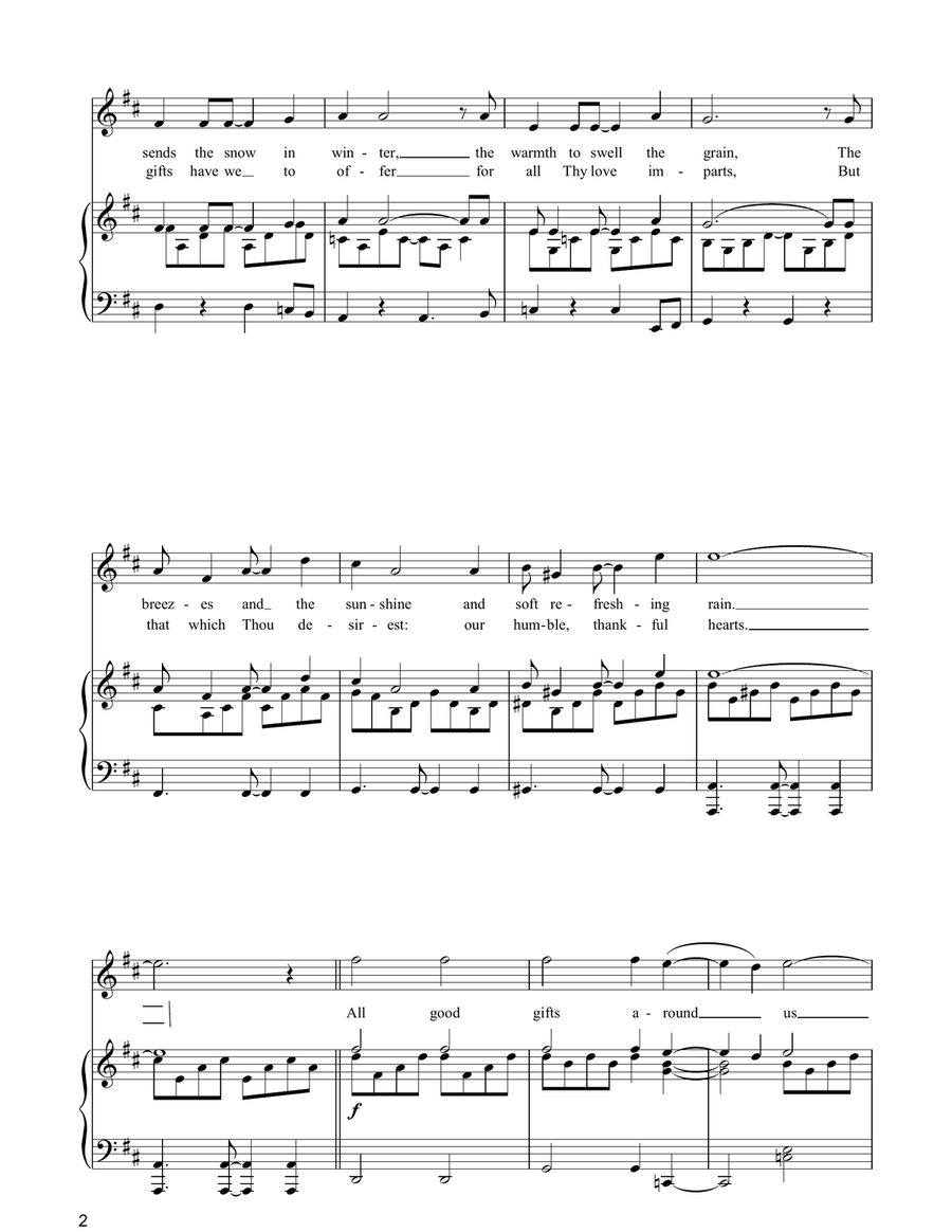 All Good Gifts (from Godspell) Piano, Vocal, Guitar scores gallery preview page 2