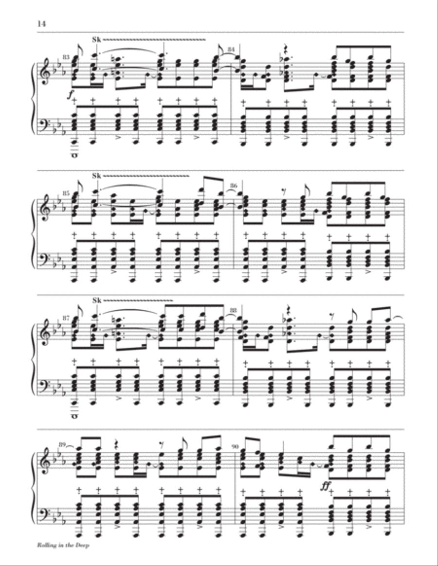 Rolling in the Deep 2-Octaves scores gallery preview page 15