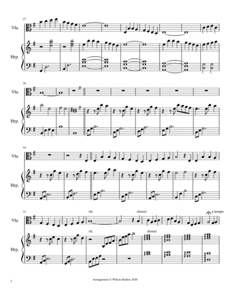 God Rest Ye Merry Gentlemen--harp/viola duet image number null
