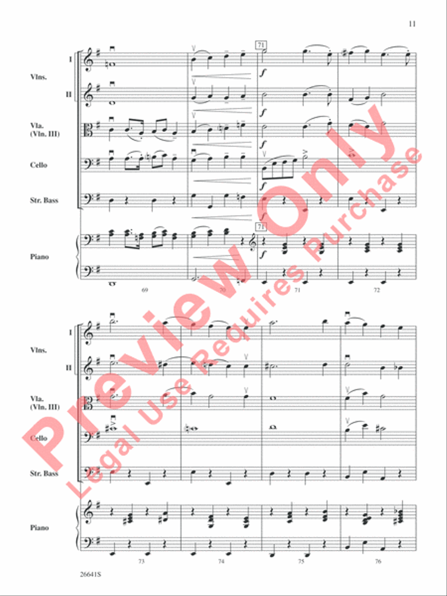 The Wizard of Oz String Orchestra scores gallery preview page 12