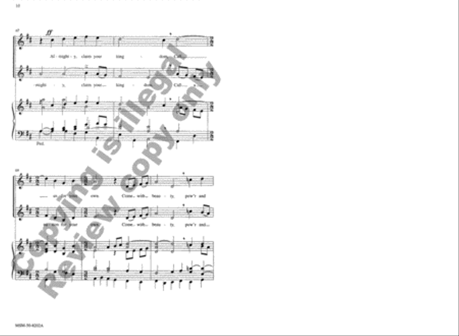 Christ, Victorious: Christ, Now Reigning 4-Part scores gallery preview page 10
