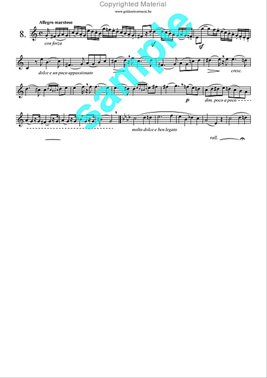 12 Grands Caprices op. 32 for horn School and Community scores gallery preview page 9