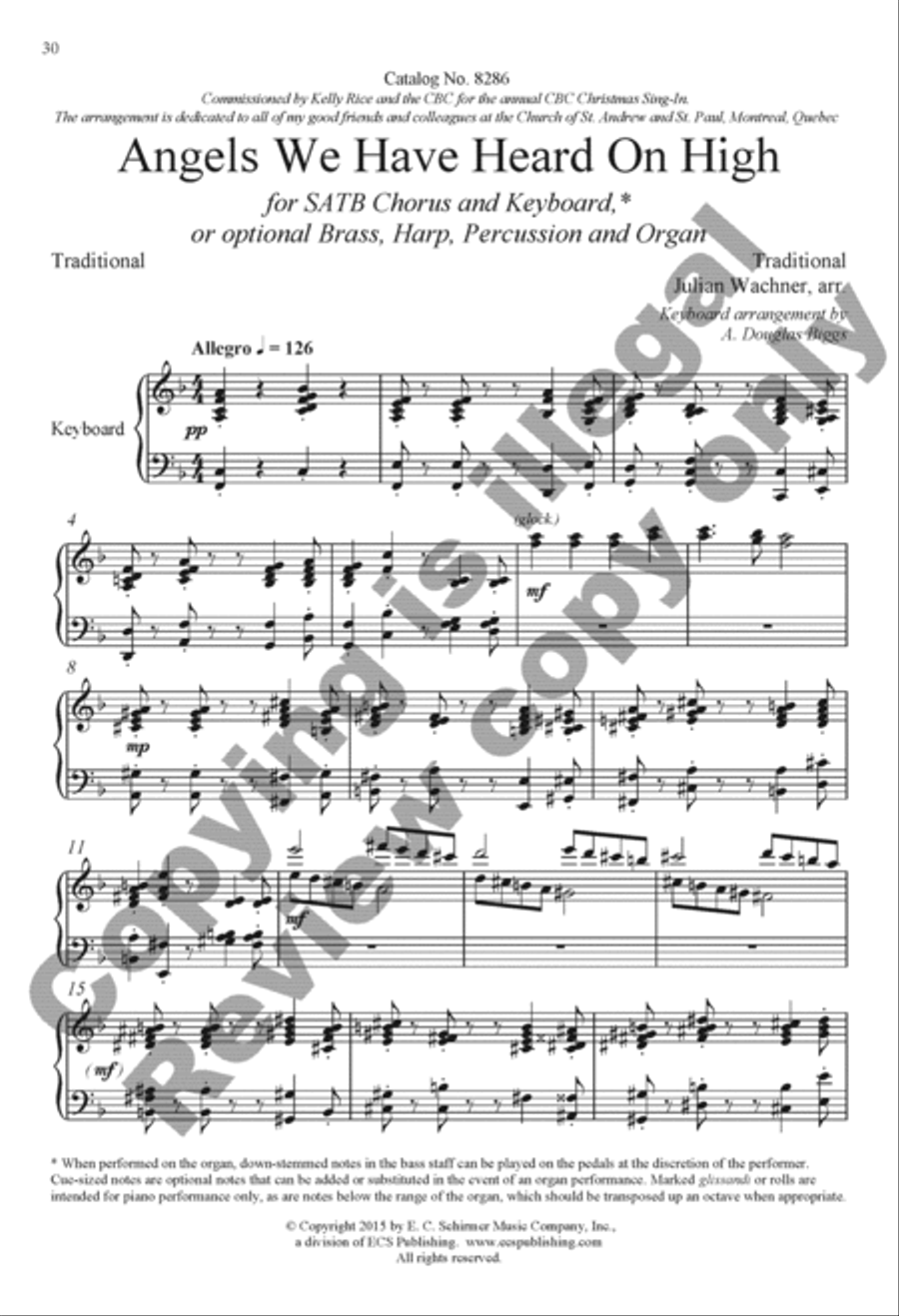 The Snow Lay On the Ground: Nine Festive Carol Settings 4-Part scores gallery preview page 33