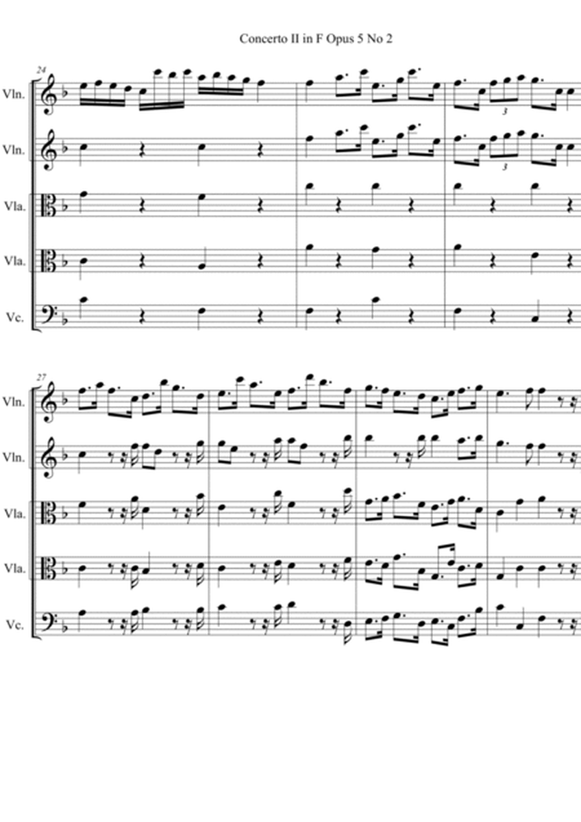 Concerto a Cinque No 2 in F Major op. 5 No 2 image number null