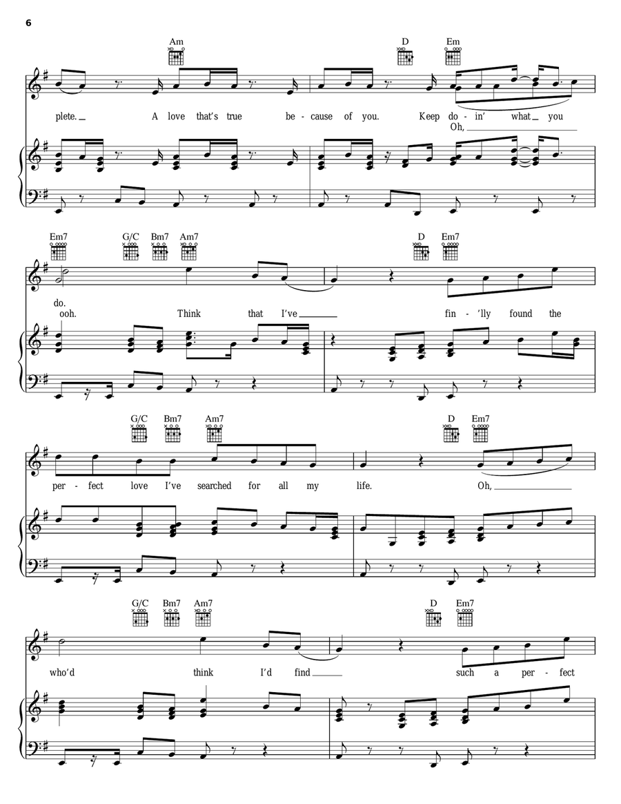 You Rock My World Piano, Vocal, Guitar scores gallery preview page 6