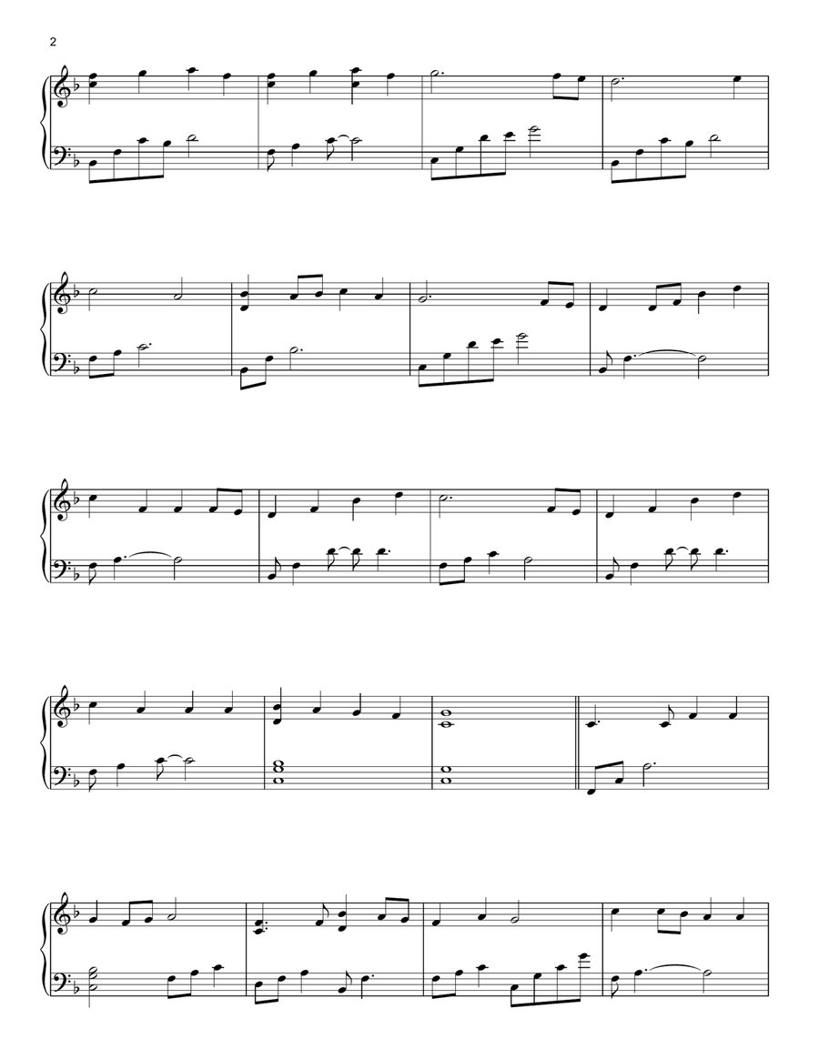 Lord, We Ask Thee Ere We Part Piano Solo scores gallery preview page 2