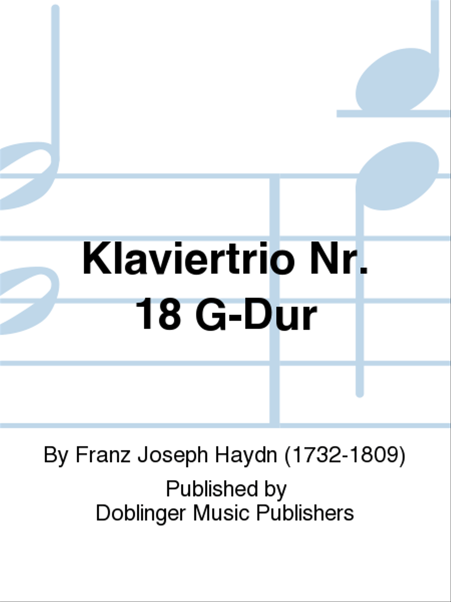 Klaviertrio Nr. 18 G-Dur Piano Trio scores gallery preview page 1