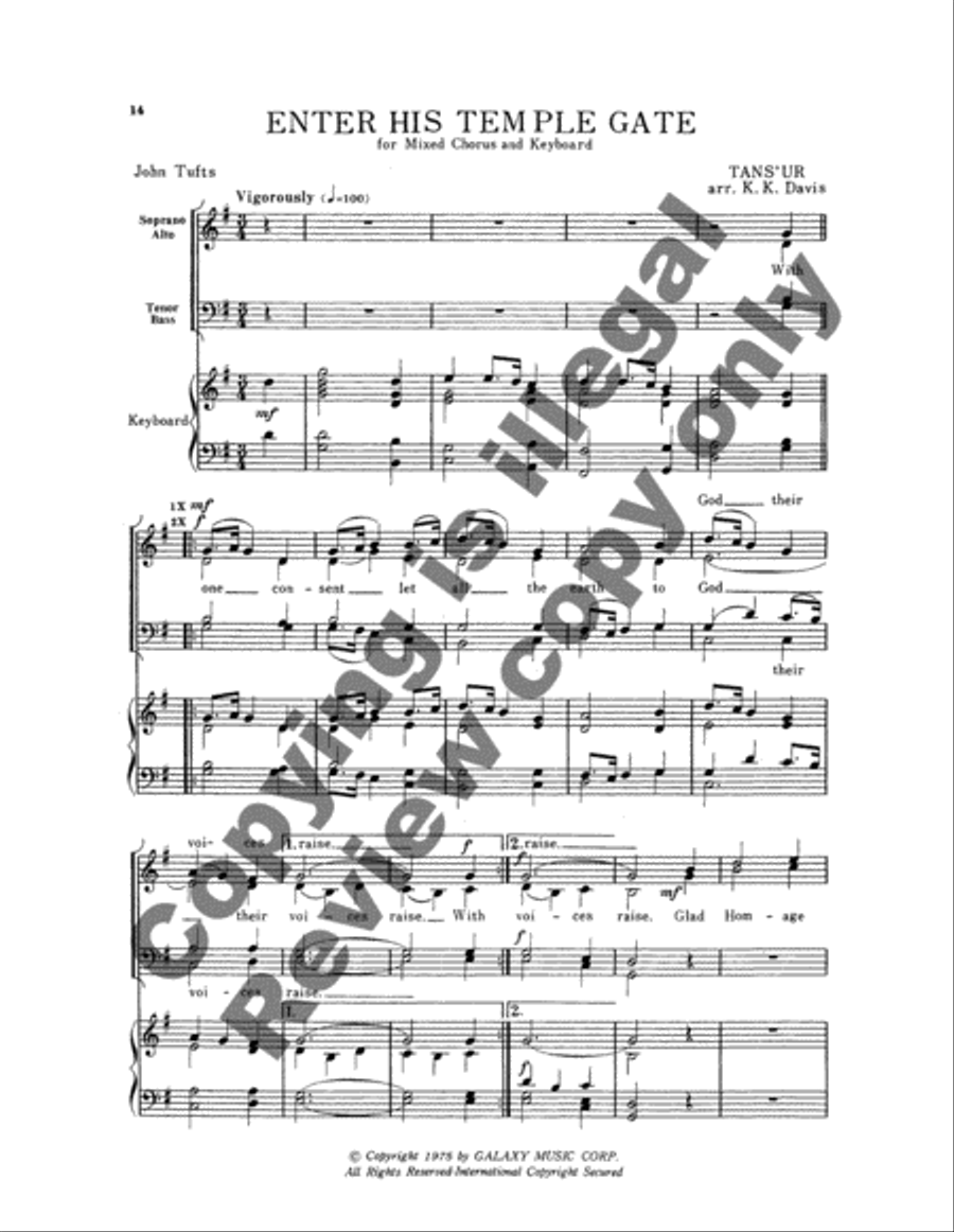 Early American Anthem Book 4-Part scores gallery preview page 6