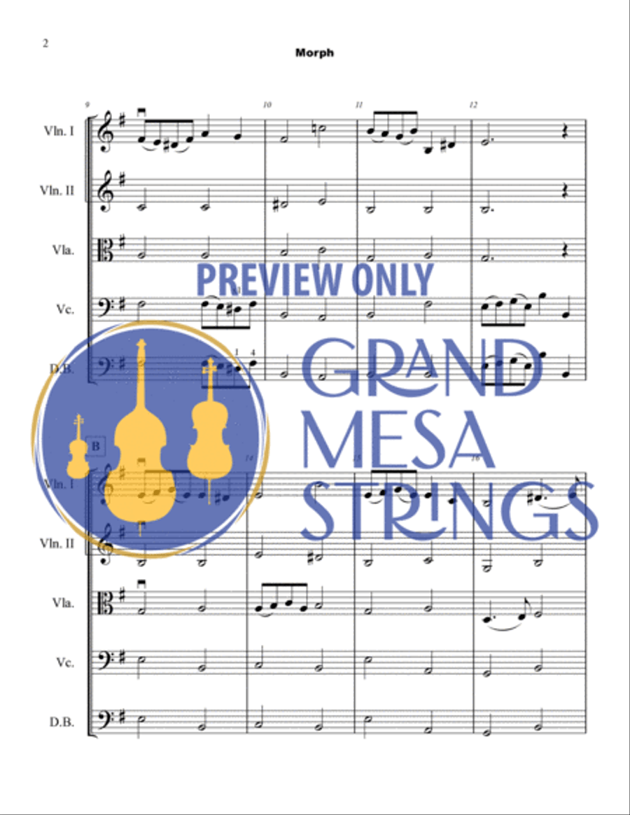 Morph Morph String Orchestra scores gallery preview page 3