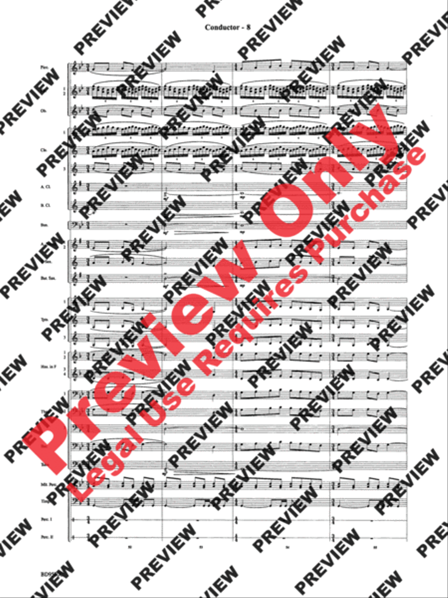 Twas in the Moon of Wintertime Concert Band scores gallery preview page 10