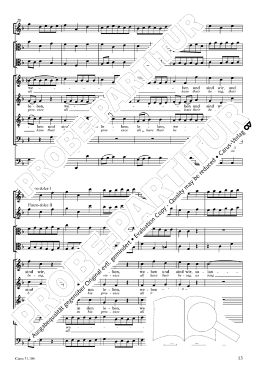 God's own time is the time appointed (Gottes Zeit ist die allerbeste Zeit) 4-Part scores gallery preview page 14